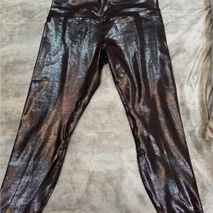 Lululemon NO TAGS Shiny Metallic Leggings BRAND NEW espresso metallic. 16